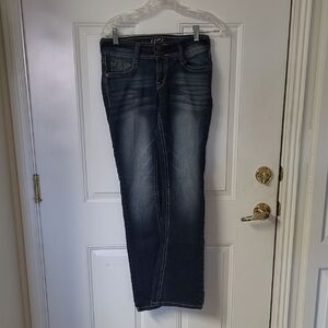 Wallflower Dark Wash Blue Boot Cut Jeans